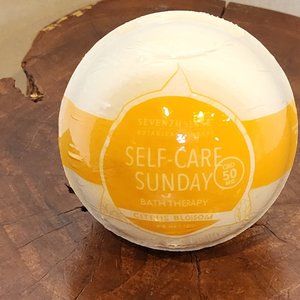 Seven7h Sense Botanical Therapy Self-Care Sunday Bath Bomb in Citrus Blossom